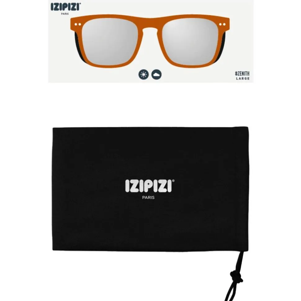 Lunettes de soleil Izipizi Zenith L Hazel Green Silver Mirror Polarized