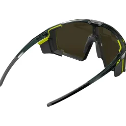 Lunettes de soleil Julbo Edge Cover Mat Noir Jaune Fluo Spectron Hd 4 Polarized