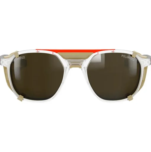Lunettes de soleil Julbo Slack Cover Translucide Brillant Cristal Camel Spectron 3 Polarized