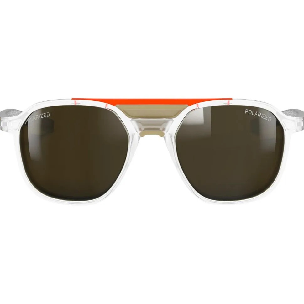 Lunettes de soleil Julbo Slack Cover Translucide Brillant Cristal Camel Spectron 3 Polarized