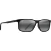 Lunettes de soleil Maui Jim Pulama Noir Brillant Neutral Grey Minéral Superthin