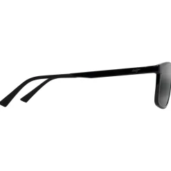 Lunettes de soleil Maui Jim Pulama Noir Brillant Neutral Grey Minéral Superthin