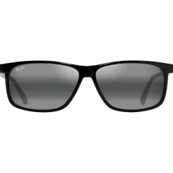 Lunettes de soleil Maui Jim Pulama Noir Brillant Neutral Grey Minéral Superthin