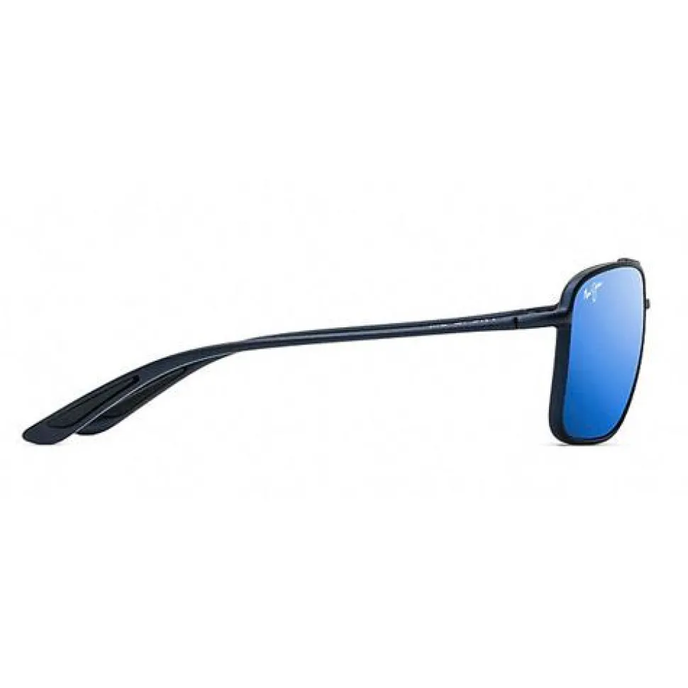 Lunettes de soleil Maui Jim Kaupo Gap Matte Blue Blue Hawaii Mauibrilliant