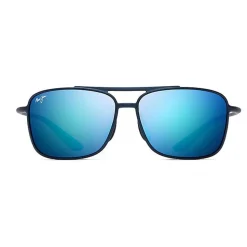 Lunettes de soleil Maui Jim Kaupo Gap Matte Blue Blue Hawaii Mauibrilliant