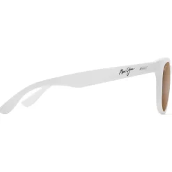 Lunettes de soleil Maui Jim Koaniani Asian Fit Shiny Solid White Hcl Bronze Mineral SuperThin