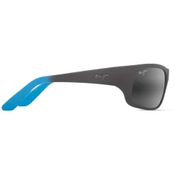 Lunettes de soleil Maui Jim Peahi Matte Grey Dark Uni Neutral Grey Minérar Superthin