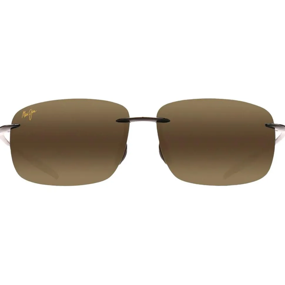 Lunettes de soleil Maui Jim Breakwall Noir Brillant Bronze