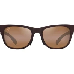 Lunettes de soleil Maui Jim Kapeau Metal Matte Brown Hcl Bronze Mineral Superthin