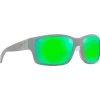 Lunettes de soleil Maui Jim Mangroves Mat Foncé Gris Clair MauiGreen Mineral Superthin