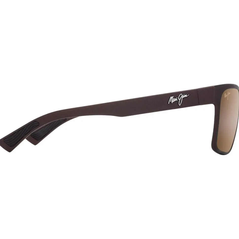 Lunettes de soleil Maui Jim Hoopili Metal Matte Brown Hcl Bronze Mineral Superthin