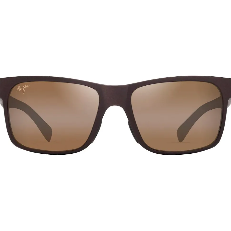 Lunettes de soleil Maui Jim Hoopili Metal Matte Brown Hcl Bronze Mineral Superthin