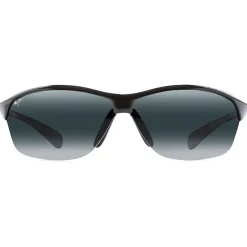 Lunettes de soleil Maui Jim Hot Sands Noir Brillant Gris Neutre Polycarbonate Bidegrade
