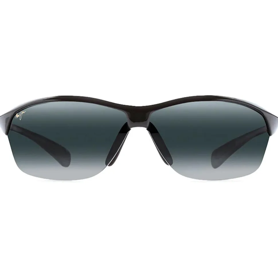 Lunettes de soleil Maui Jim Hot Sands Noir Brillant Gris Neutre Polycarbonate Bidegrade
