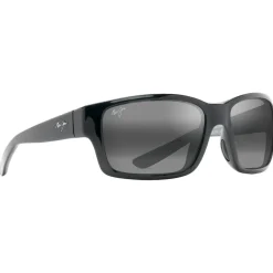 Lunettes de soleil Maui Jim Mangroves Noir Brillant Gris Neutral Grey Mineral Superthin