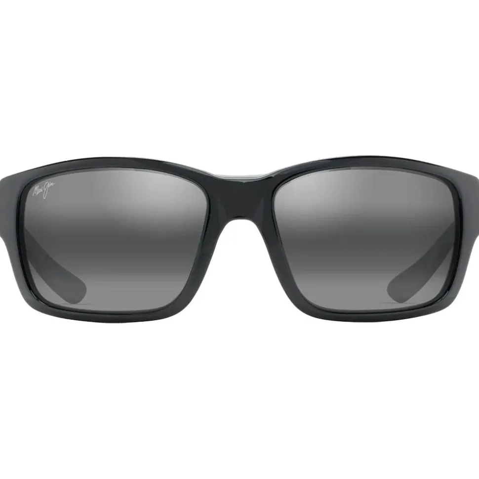 Lunettes de soleil Maui Jim Mangroves Noir Brillant Gris Neutral Grey Mineral Superthin