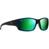 Lunettes de soleil Maui Jim Local Kine Soft Black Maui Green Minéral Superthin