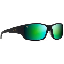 Lunettes de soleil Maui Jim Local Kine Soft Black Maui Green Minéral Superthin