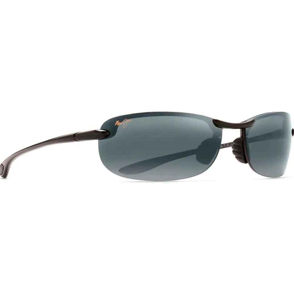 Lunettes de soleil Maui Jim Makaha Noir Brillant Gris Neutre Polycarbonate Bidegrade