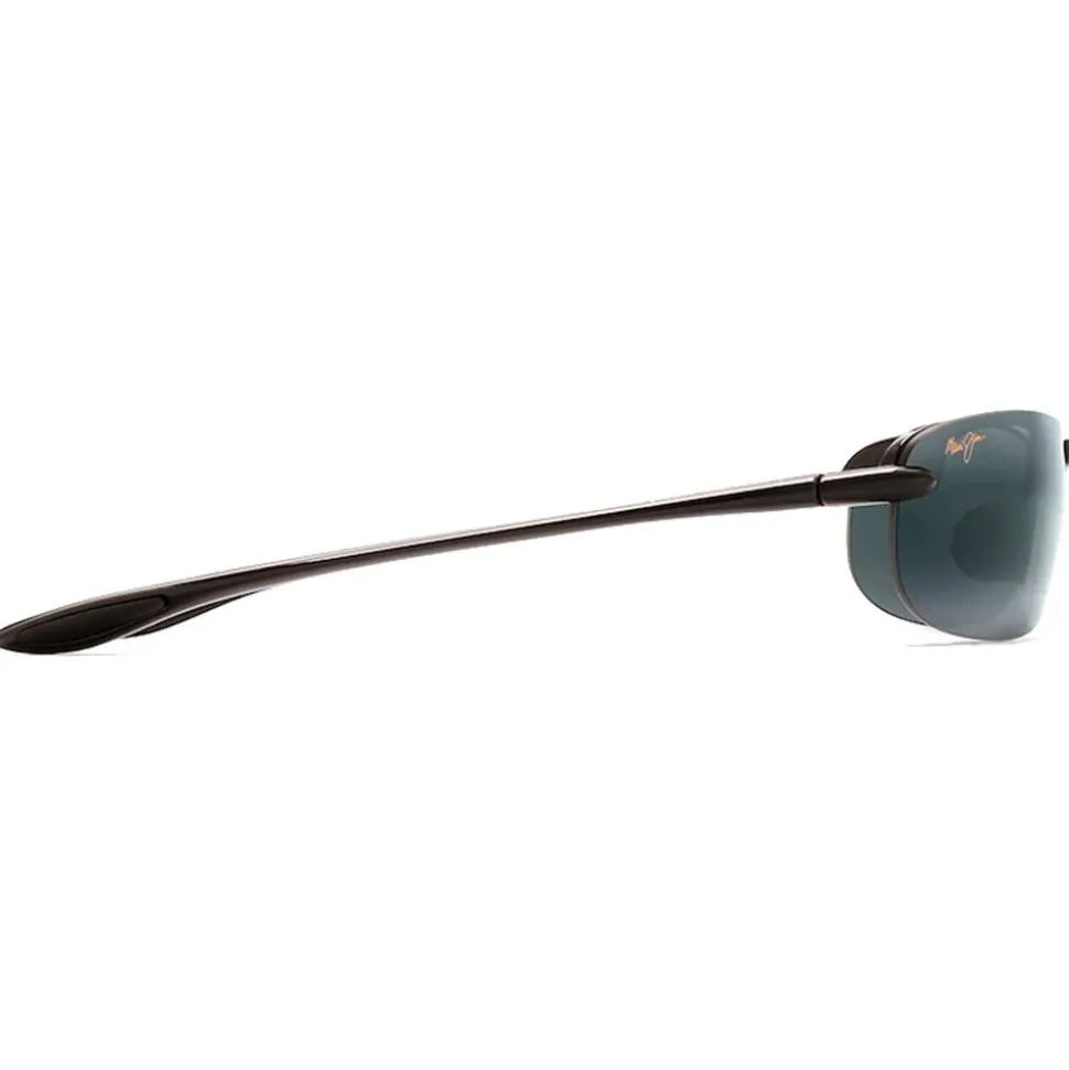 Lunettes de soleil Maui Jim Makaha Noir Brillant Gris Neutre Polycarbonate Bidegrade
