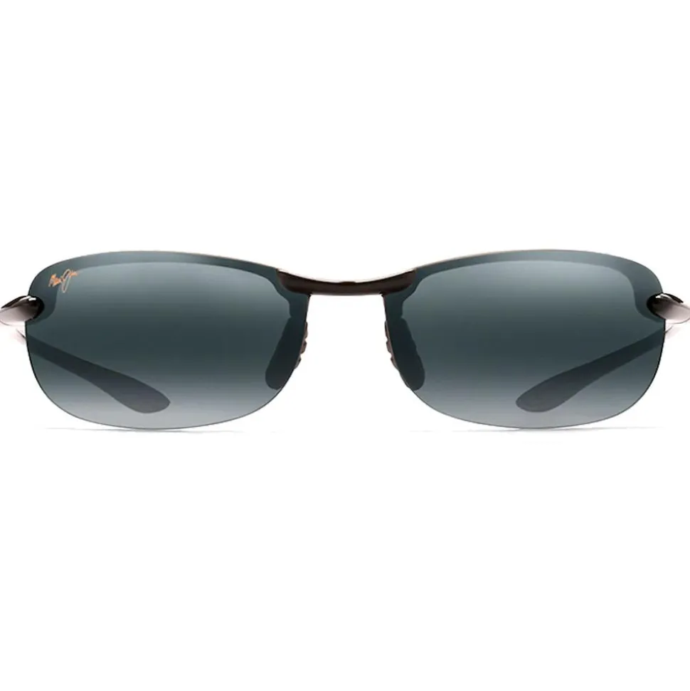 Lunettes de soleil Maui Jim Makaha Noir Brillant Gris Neutre Polycarbonate Bidegrade