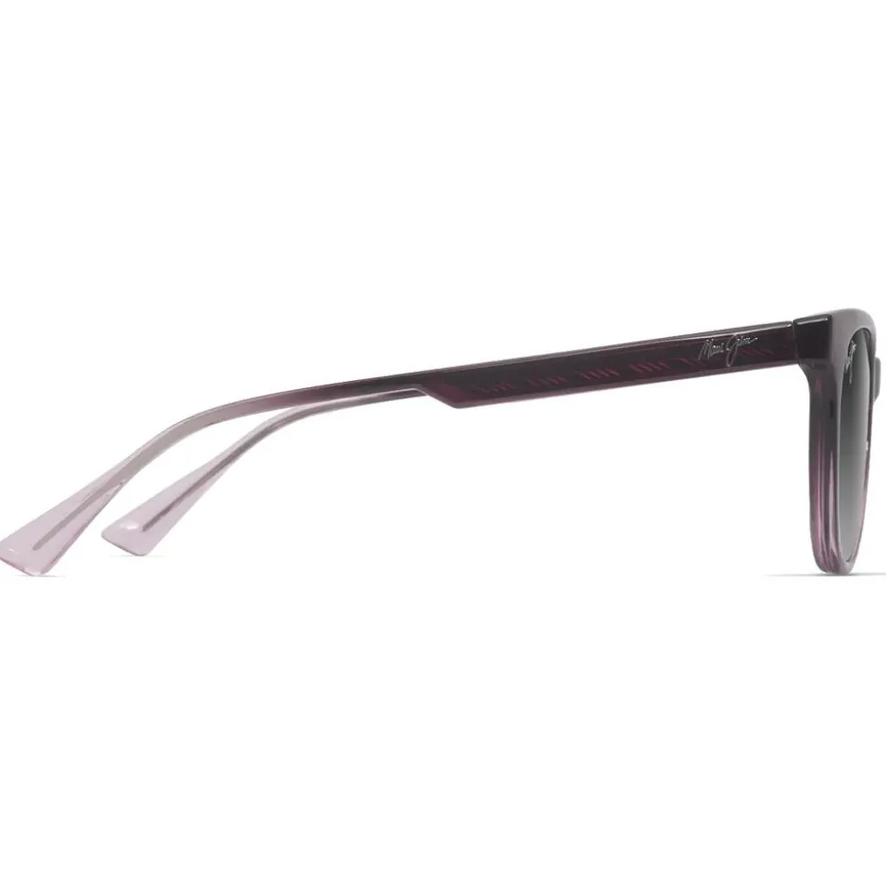 Lunettes de soleil Maui Jim Lonomea Shiny Translucide Red Light Pink Maui Rose Minéral Superthin