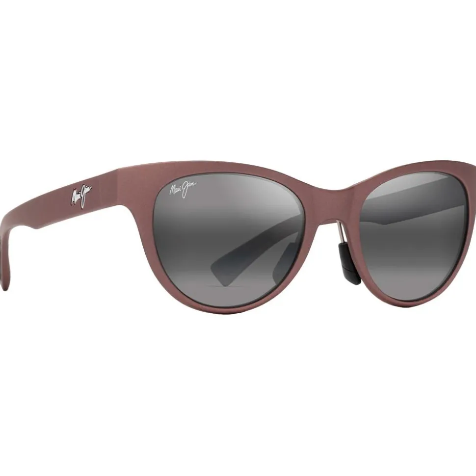 Lunettes de soleil Maui Jim Hulahe Metal Matte Dark Rose Neutral Grey Mineral Superthin