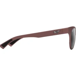 Lunettes de soleil Maui Jim Hulahe Metal Matte Dark Rose Neutral Grey Mineral Superthin