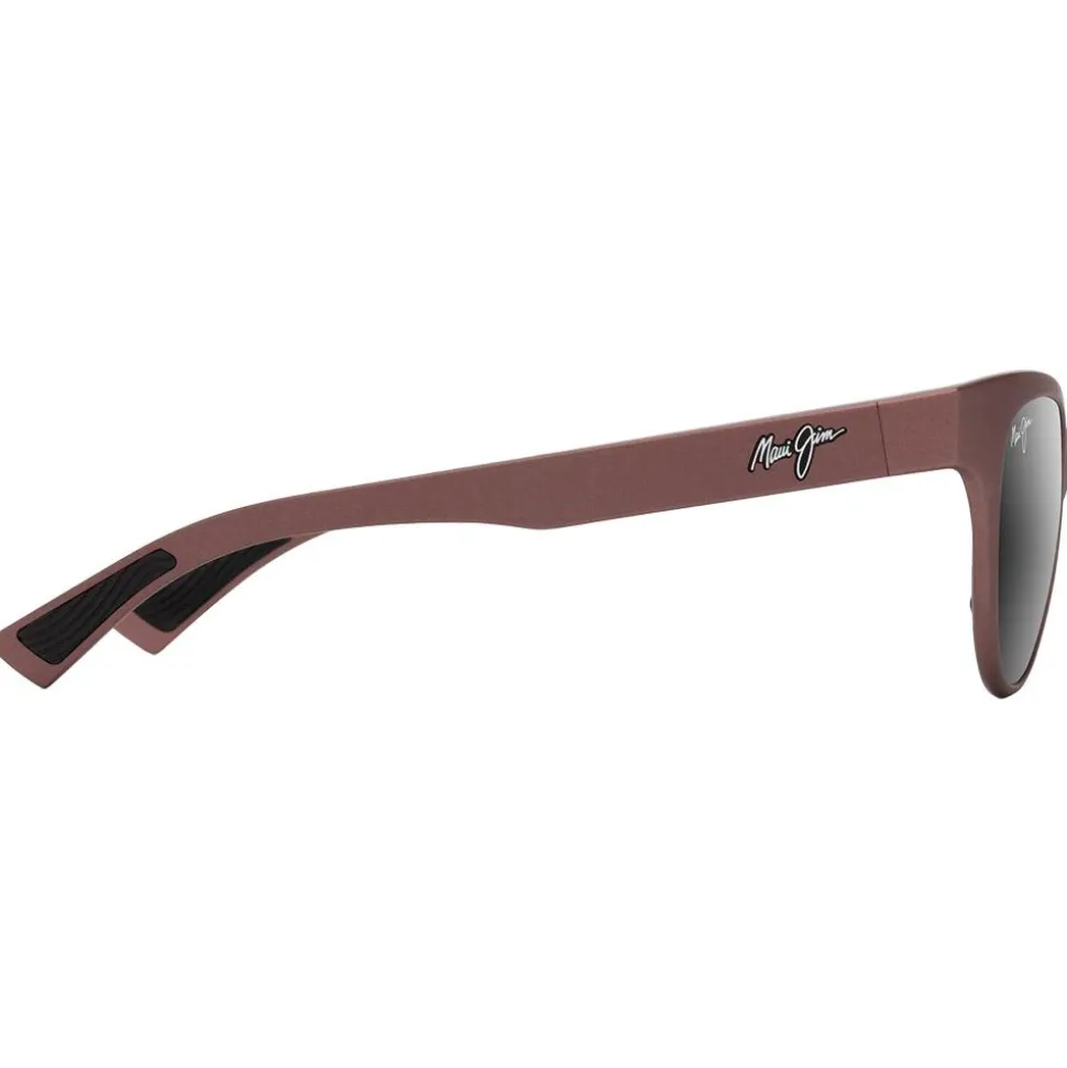 Lunettes de soleil Maui Jim Hulahe Metal Matte Dark Rose Neutral Grey Mineral Superthin