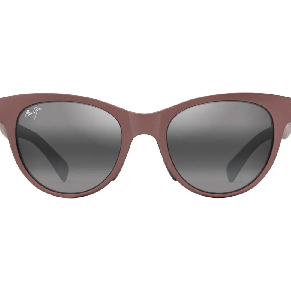 Lunettes de soleil Maui Jim Hulahe Metal Matte Dark Rose Neutral Grey Mineral Superthin