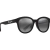 Lunettes de soleil Maui Jim Ihupani Asian Fit Noir Mat Gris Neutre MauiPure