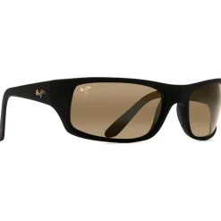 Lunettes de soleil Maui Jim Peahi Noir Mat Caoutchouc Hcl Bronze Minéral Superthin