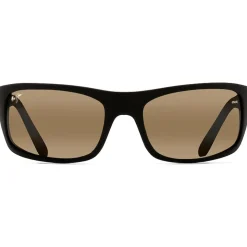 Lunettes de soleil Maui Jim Peahi Noir Mat Caoutchouc Hcl Bronze Minéral Superthin