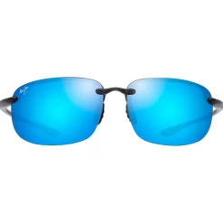 Lunettes de soleil Maui Jim Ho'okipa Xlarge Gris Translucide Blue Hawaii MauiPure