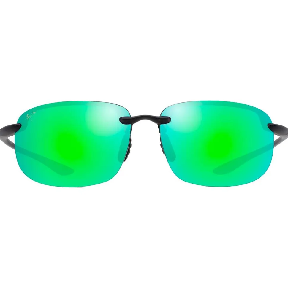 Lunettes de soleil Maui Jim Ho'okipa Xlarge Gris Mat Translucide MauiGeen MauiPure