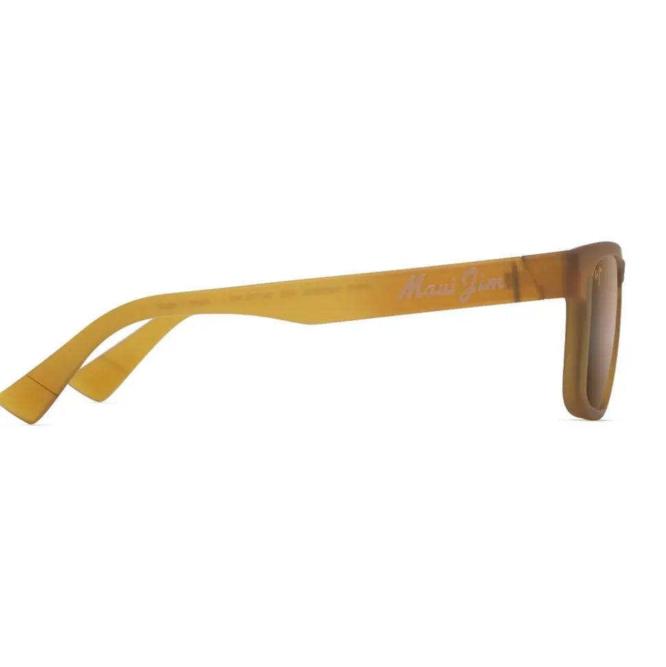 Lunettes de soleil Maui Jim Kupulau Matte Honey Yellow Translucide Bronze Hcl MauiPure
