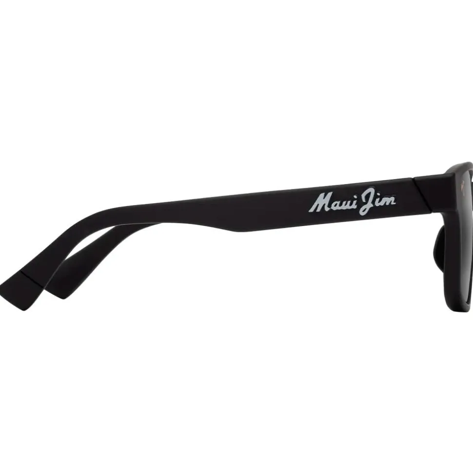 Lunettes de soleil Maui Jim Kuniahi Asian Fit Matte Black Neutral Grey MauiPure