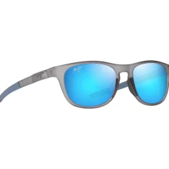 Lunettes de soleil Maui Jim Melemele Matte Translucide Grey Hawaii Blue MauiUltra