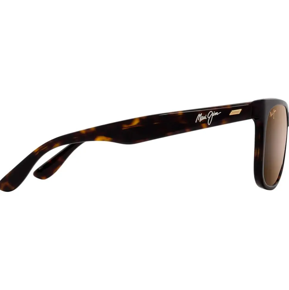 Lunettes de soleil Maui Jim Kikonia XL Shiny Dark Havana Hcl Bronze Mineral Superthin