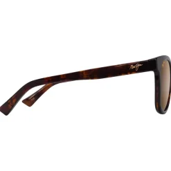 Lunettes de soleil Maui Jim Kiopa'a Havane Foncé Mat Bronze Hcl Minéral Superthin