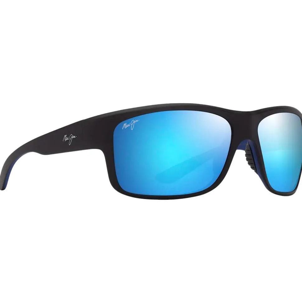 Lunettes de soleil Maui Jim Southern Cross Noir Mat Bleu Bleu Hawai Minéral Superthin
