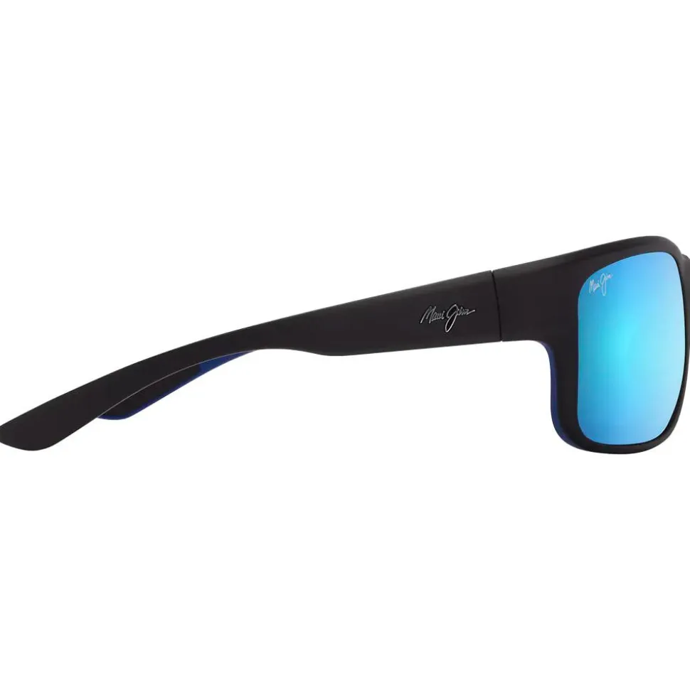 Lunettes de soleil Maui Jim Southern Cross Noir Mat Bleu Bleu Hawai Minéral Superthin