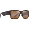 Lunettes de soleil Maui Jim Ka'olu Havane Foncé Mat Bronze Hcl Minéral Superthin