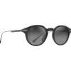 Lunettes de soleil Maui Jim Momi Noir Brillant Neutral Grey MauiBrilliant