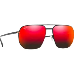 Lunettes de soleil Maui Jim Shark's Cove Noir Mat Hawaii Lava MauiBrilliant