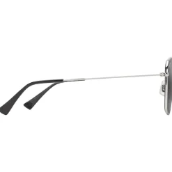 Lunettes de soleil Maui Jim Olali Asian Fit Argent Brillant Noir Gris Neutre MauiPure