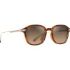 Lunettes de soleil Maui Jim Ka'ouo Asian Fit Havane Foncé Brillant Doré Hcl Bronze MauiBrilliant