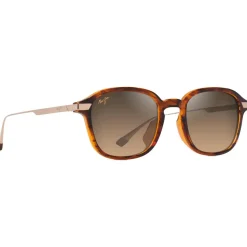 Lunettes de soleil Maui Jim Ka'ouo Asian Fit Havane Foncé Brillant Doré Hcl Bronze MauiBrilliant