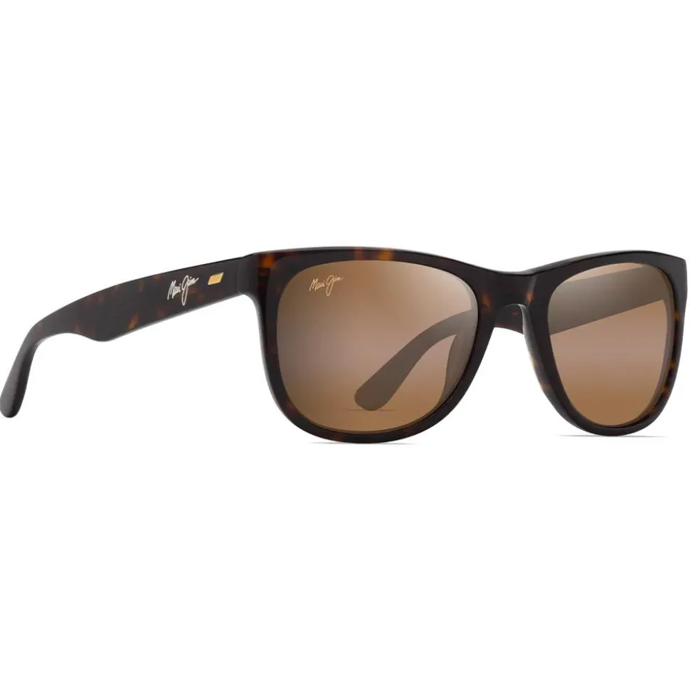 Lunettes de soleil Maui Jim Kikonia Shiny Dark Havana Hcl Bronze Mineral Superthin