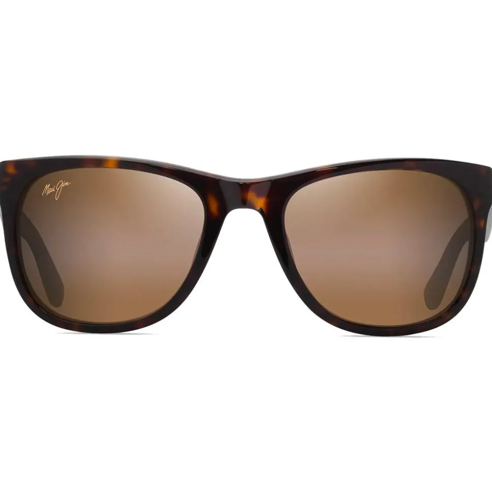 Lunettes de soleil Maui Jim Kikonia Shiny Dark Havana Hcl Bronze Mineral Superthin